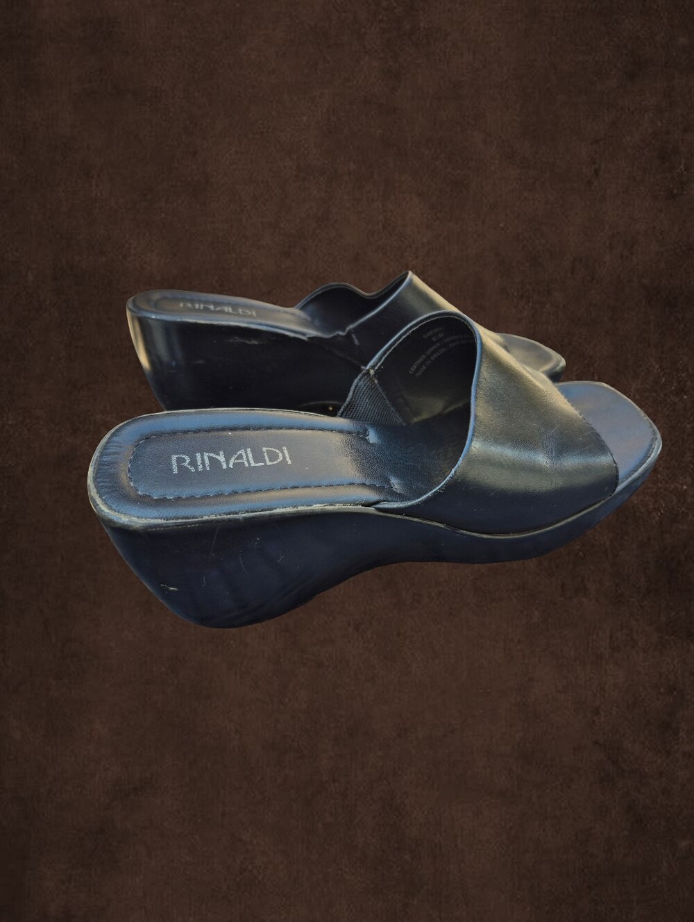 Rinaldi Black Platform Heels